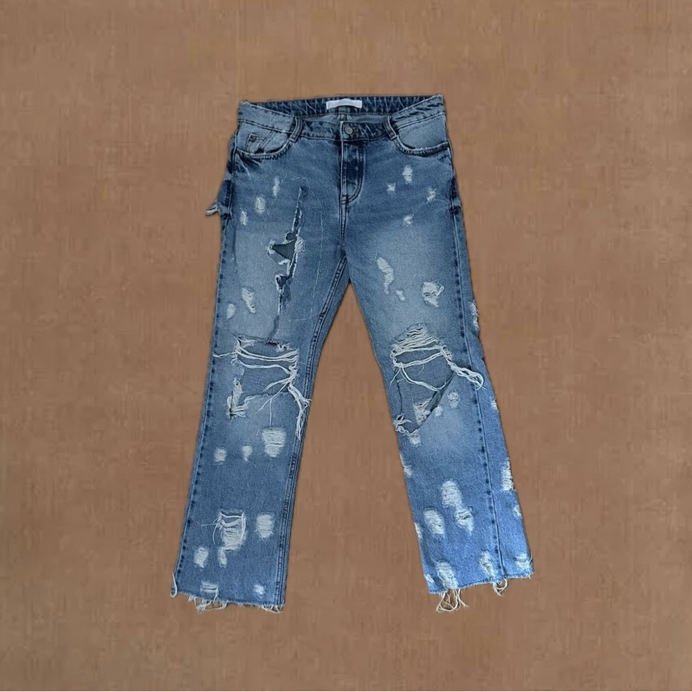 Zara Distressed Denim Jeans